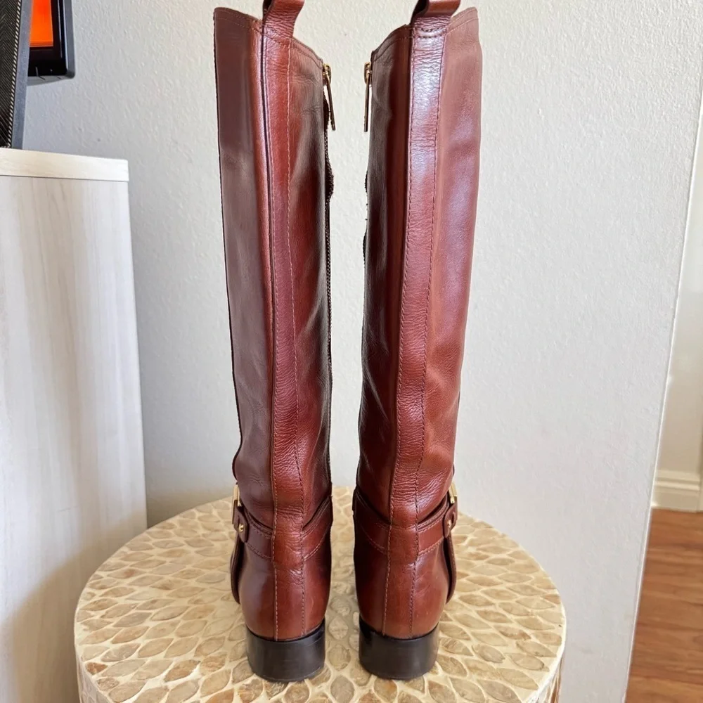 Tory Burch Alessandra Tall Leather Riding Boots size 5M